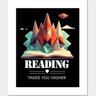 Reading Takes you Higher - Reading Quote Posters and Art